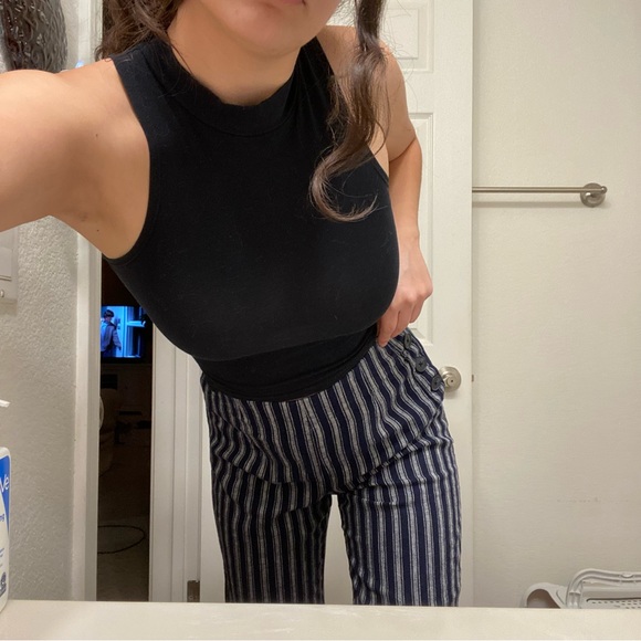 Navy striped pants - Picture 5 of 7